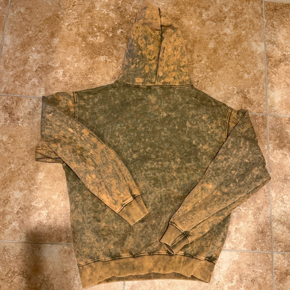 Vintage Style SUN acid Wash Hoodie size Small - Picture 5 of 5